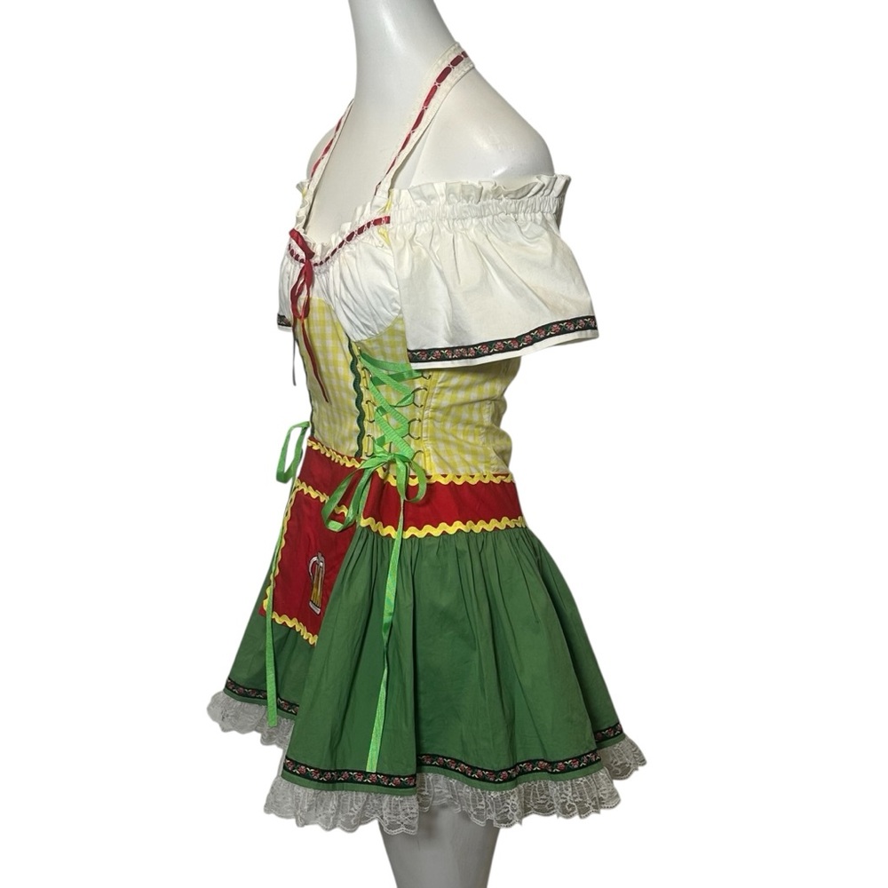 Forplay M / L Frauline Oktoberfest Beer Wench Costume Bavarian Maid Garden Girl - Picture 4 of 10
